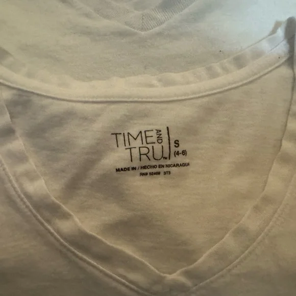 Time and Tru Women’s ' T-Shirt Set - Pink, Black, White - Picture 2 of 6